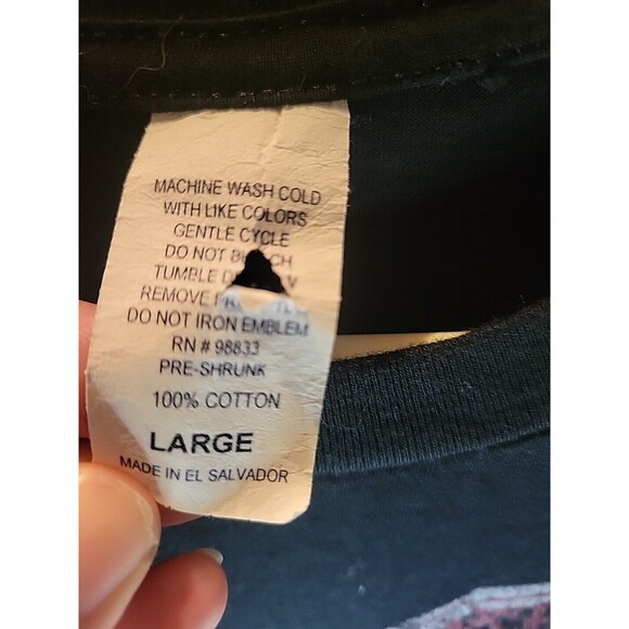 ACDC For Those About To Rock T-Shirt Mens Large Rock Band Black Short Sleeve Y2K - Picture 5 of 8